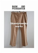 Baum und Pferdgarten damskie spodnie beżowe 42 klasyczne