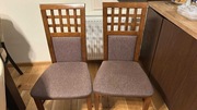 Krzesła drewniane tapicerowane 6 sztuk