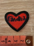 Naprasowanka serce czerwone małe