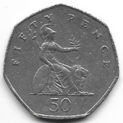 W.Brytania 50 pence 1998
