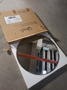 Lustro okrągłe Sepio 60 cm inox połysk