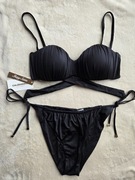 Czarny 2cz.strój kąpielowy Calzedonia rozmiar 80B/75C/70D dół M