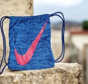 Markowy plecak worek Nike super wzór duże logo sportowy na trening