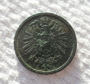 Niemcy Wilhelm I Hohenzollern 2 pfennig fenigi 1876 A Berlin Prusy KM# 2