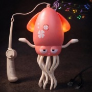 Interaktywna Tańcząca Ośmiornica | muzyka | USB | LED | różowa