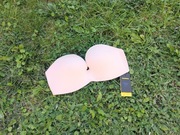 65D wonderbra samonośny straples ślubny stanik biustonosz gładki 