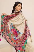 Duża chusta szal dupatta kwiaty folk orient hijab turban pareo kolorowa