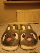 Kapcie dziecięce, miękkie, szare