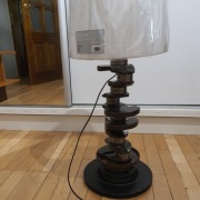 Lampa z wału korbowego własnej roboty.