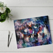 Obraz abstrakcyjny „Crystal Caves”, 60×50 cm