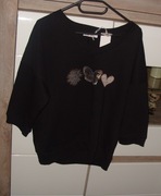 Bluzko Bluza rękaw 3/4 Kwiatek _Serce_ Motyl r. M/L