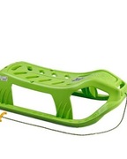 Polskie Mocne Sanki dla dzieci ZIELONE MARMAT Plastikowe