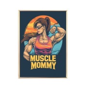 Plakat  30x40cm fitnes,siłownia,rysunkowy,vintage,sport,kulturystyka