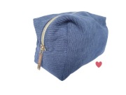 Niebieska kosmetyczka Feelunique denim dusty blue