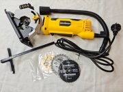 Mini piła tarczowa 580W Ręczna z miarką i prowadnicą laserową, 4000RPM