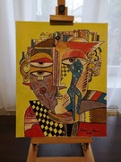 Obraz płótno akryl - epoka kubizm 40x50cm