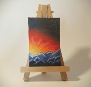 Mini obraz na sztaludze