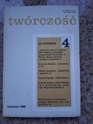 Twórczość nr 485 (4/1986) R.M. Rilke - Sonety do Orfeusza; Majakowski