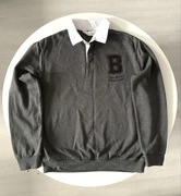 H&M Ciepła BLUZA 158/164 Dresowa Wizytowa z Białym kołnierzykiem Jak NOWA  