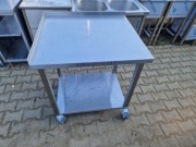 Stół Gastronomiczny Na Kołach Z Półką 80/70/90