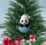 Wisiorek przywieszka panda świąteczna dostawa 24h PL.