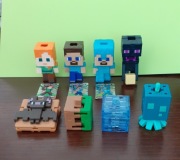 Zestaw 8 figurek Minecraft Kinder Joy