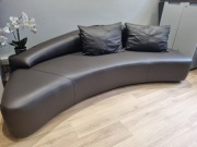 Sofa MOON ABSYNTH – skóra naturalna, brąz, jak nowa !