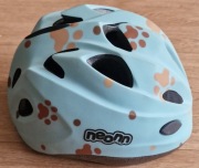 Kask rowerowy dziecięcy Neon - lekki, regulowany, stan bardzo dobry