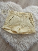 Nowe krótkie spodenki damskie żółte zameczki od Denim New Play r. 38 M