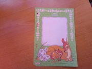 Karteczki do segregatora kartka A5 do albumu Bambi Disney 