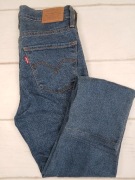 Levi’s 724 jeansy damskie W25 XS high waist straight niebieskie denim 