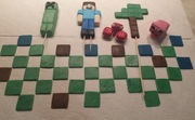 Minecraft zestaw na tort z masy cukrowej