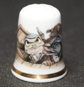 Naparstek Kolekcjonerski Porcelanowy the wind in the willows #1