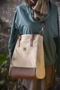 Elegancka Torba Shopper MISHIN – Beż i Brąz w Wydaniu Soft
