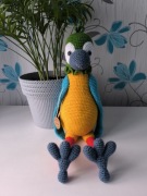 Hand Made Maskotka Słodka Papuga 