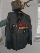 Mundur górniczy plus czako, odznaczenia