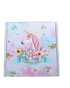 Zestaw do tworzenia bransoletek – charmsy, koraliki, pudełko z jednorożcem 