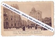 LWÓW LWIW LEMBERG Karola Ludwika i Jagiellońska, tramwaj ludzie, sepia 1917