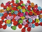 SCRAPBOOKING KOLOROWE BIEDRONKI komplet 110szt (K021)