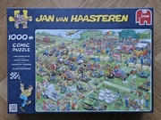 NOWE Puzzle 1000 el. HAASTEREN Wyścig kosiarek!