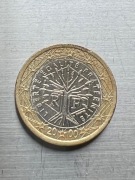 1 EURO Francja 2000 unikat rara bicie poza centr