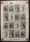 !!! ISLE OF MAN PTAKI WWF -  PIĘKNE 4 SERIE ARKUSZ CZYSTE** !!! 
