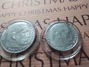 III Rzesza - 5 Marek 35r i 2 Marki 39r - HINDENBURG, Srebro