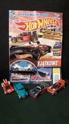 Hot wheels gazetka z autem + 4 inne autka.
