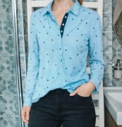 Nowa piękna bluzeczka niebieska koszulowa Zara 34