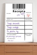 Plakat recepta na życie a4 