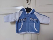 Bluza polarowa Baby Kids z kapturem, haft TEAM BABY, r. 56