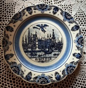 Delft niebieski talerz kolekcjonerski 