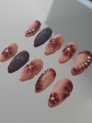 Tipsy migdałki summer 3d press on nails