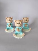 Figurki z masy cukrowej. Słodki miś. Dekoracje na tort